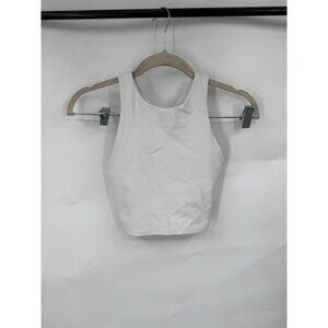 Athleta Concious Crop‎ Top Women XXS White Athletic Workout Yoga Gym